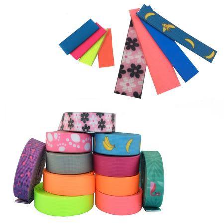 Ūdensizturīgs PVC TPU gumijas silikona pārklāts poliestera siksna ar birght krāsām